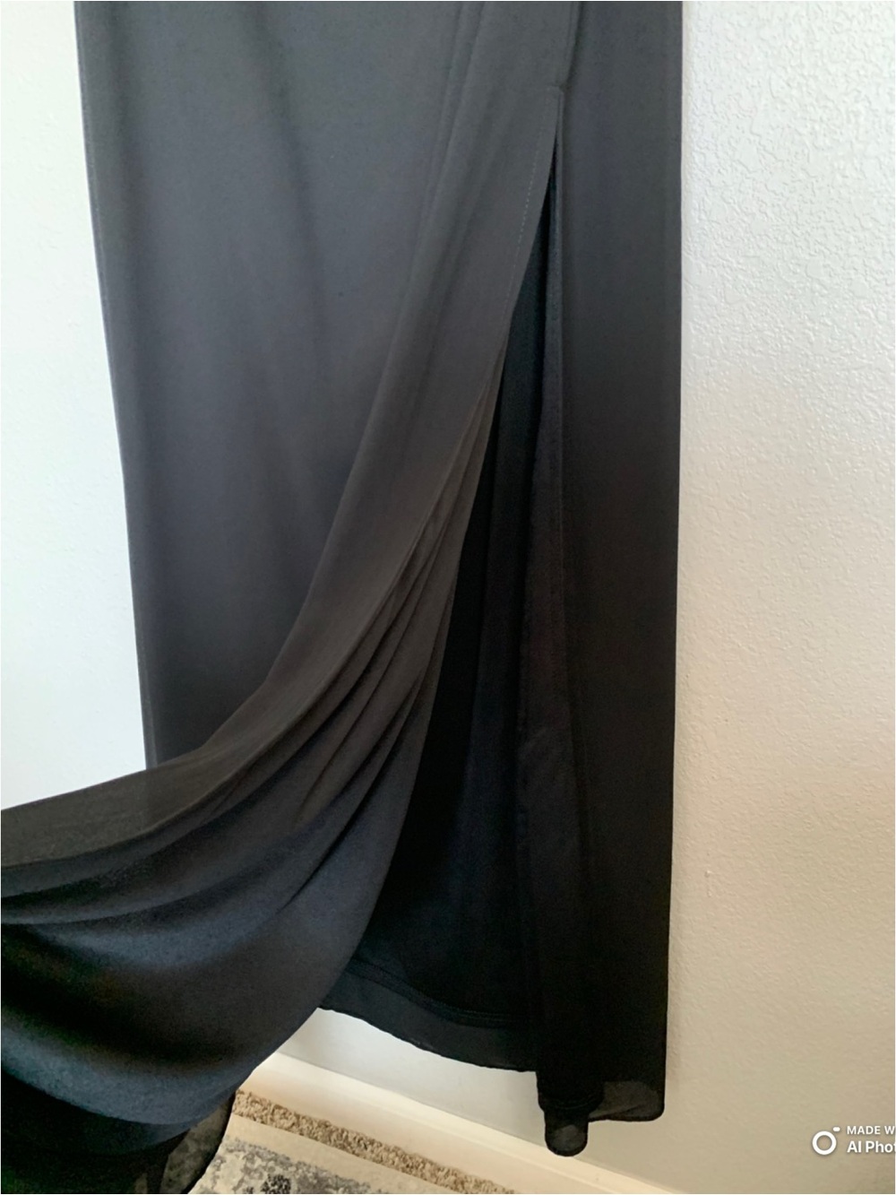 Lulus XL Rawya Black Strapless Maxi Dress and Scarf Set NWT Formal Party Dress - Picture 4 of 17